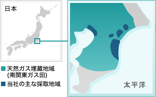 天然ガス埋蔵地域